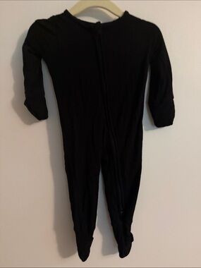 Little Sleepies Bamboo Black Kids One-Piece Zipper Pajama
